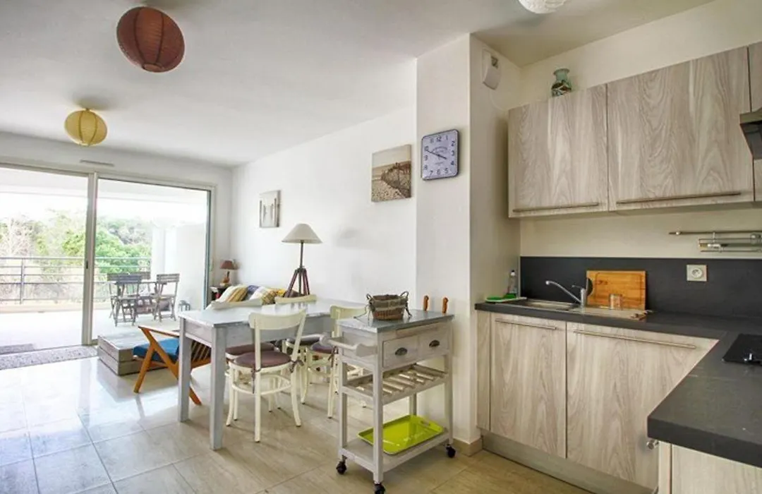 Appartement 3 Pieces Avec Terrasse, A 350M De La Plage, Parking Et Clim - Calvi - Fr-1-63-260-1