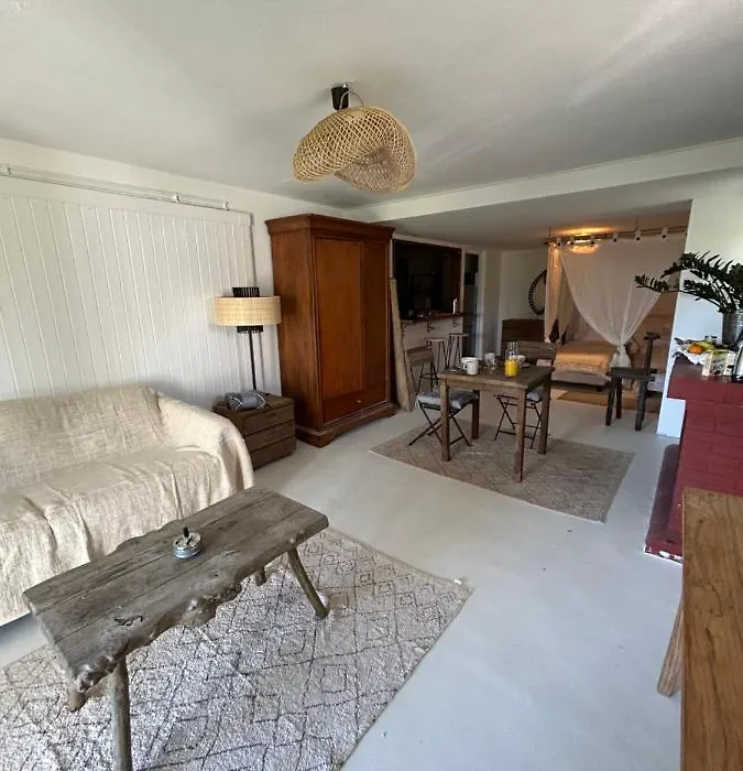 Grande Chambre Avec Salon Et Salle De Douche En Rez De Jardin Avec Parking-1