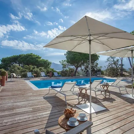 Villa Campagne A Calvi Piscine Chauffee Vue Mer Proche Plage Et Centre-3