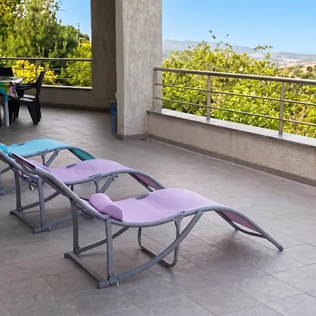 Maison de 2 chambres avec vue sur la mer jardin clos et wifi a Oletta a 8 km de la plage-2